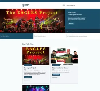 Eventwebsite Die Pfalz feiert