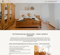 die neue Website: AE-Homes.de Ferienwohnungen in Baumholder