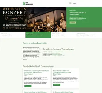 die neue Website: Visit Baumholder