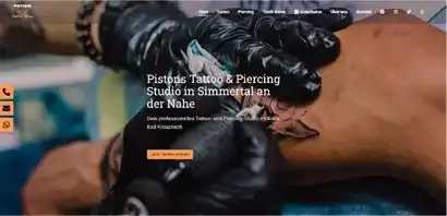 die neue Website: Pistons Tattoo & Piercing Studio