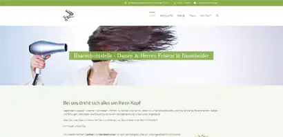 Deeprock Webdesign: Friseur Haarschnittstelle