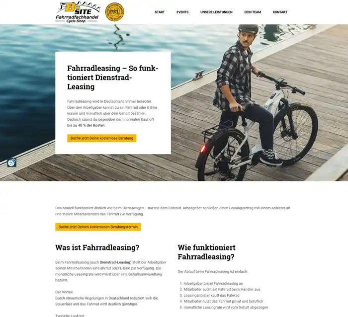 die neue Website: The-B-Site Fahrradfachhandel Baumholder